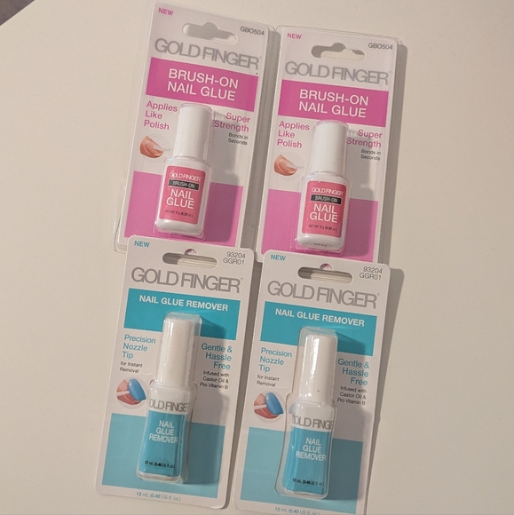 Goldfinger nail glue + remover set - Picture 1 of 3